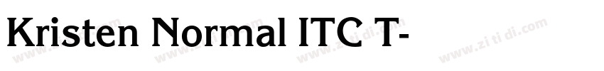 Kristen Normal ITC T字体转换